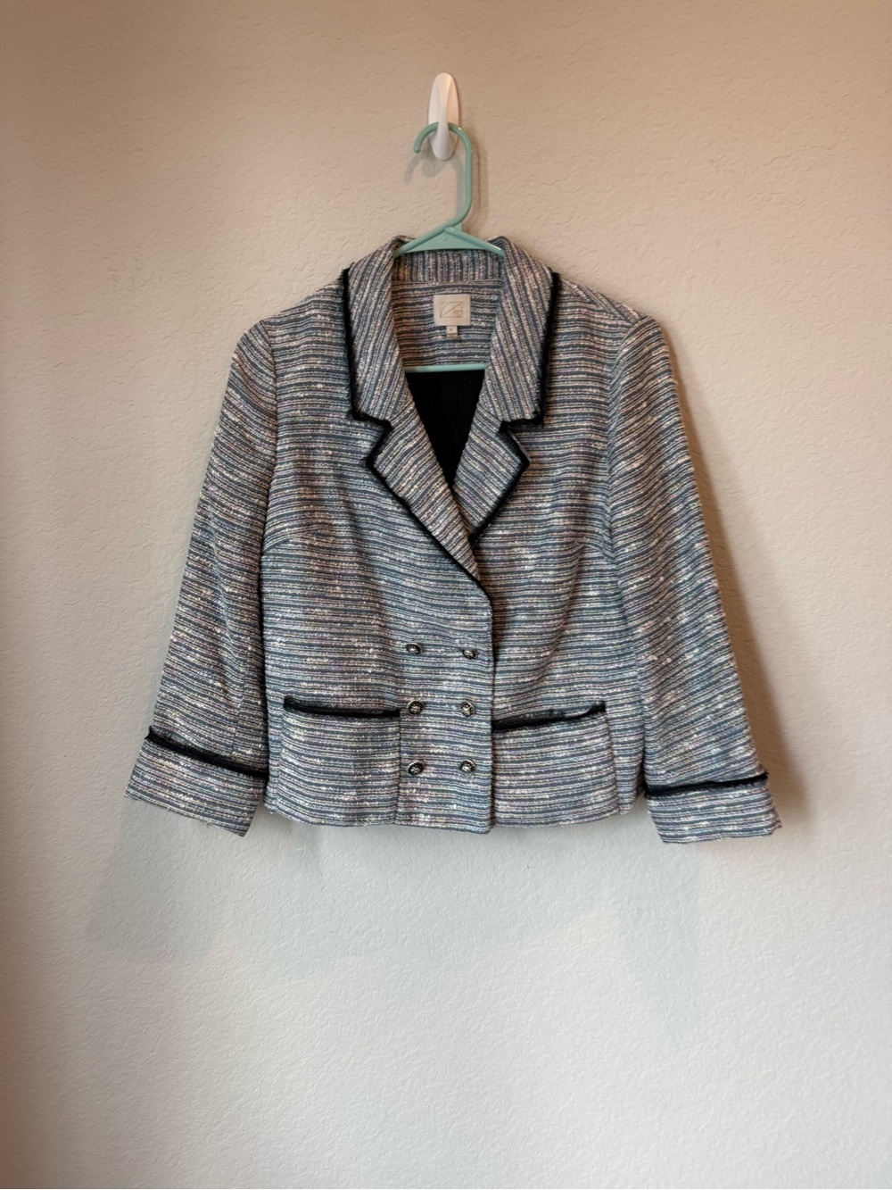 Anthropologie Coquille Tweed Double-Breasted Jacket 6